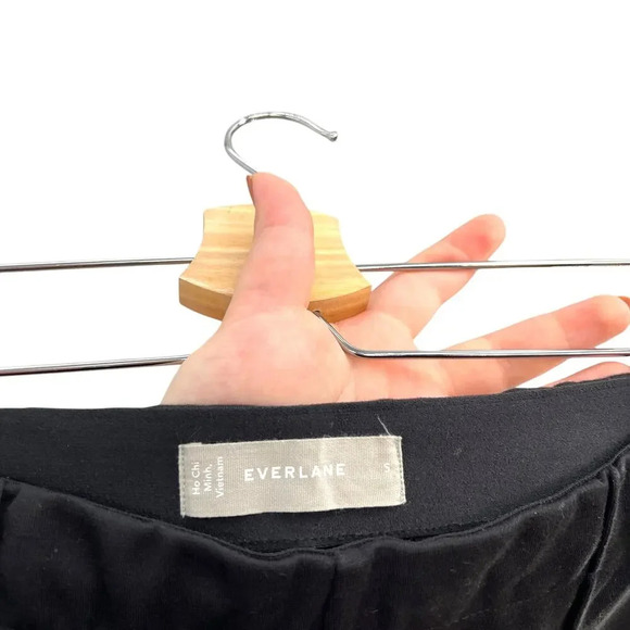 Everlane The Dream Pant in Black Elastic Waist Pull-On Knit Size Small - Picture 9 of 11